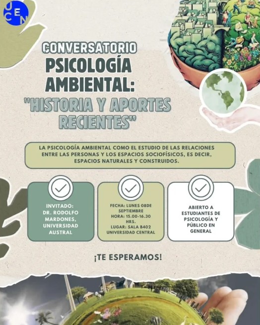 Conversatorio Psicología Ambiental “Historia y aportes recientes”